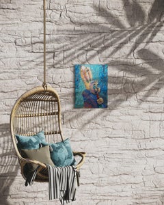 Le dîner de Bunny, peinture, acrylique sur toile
