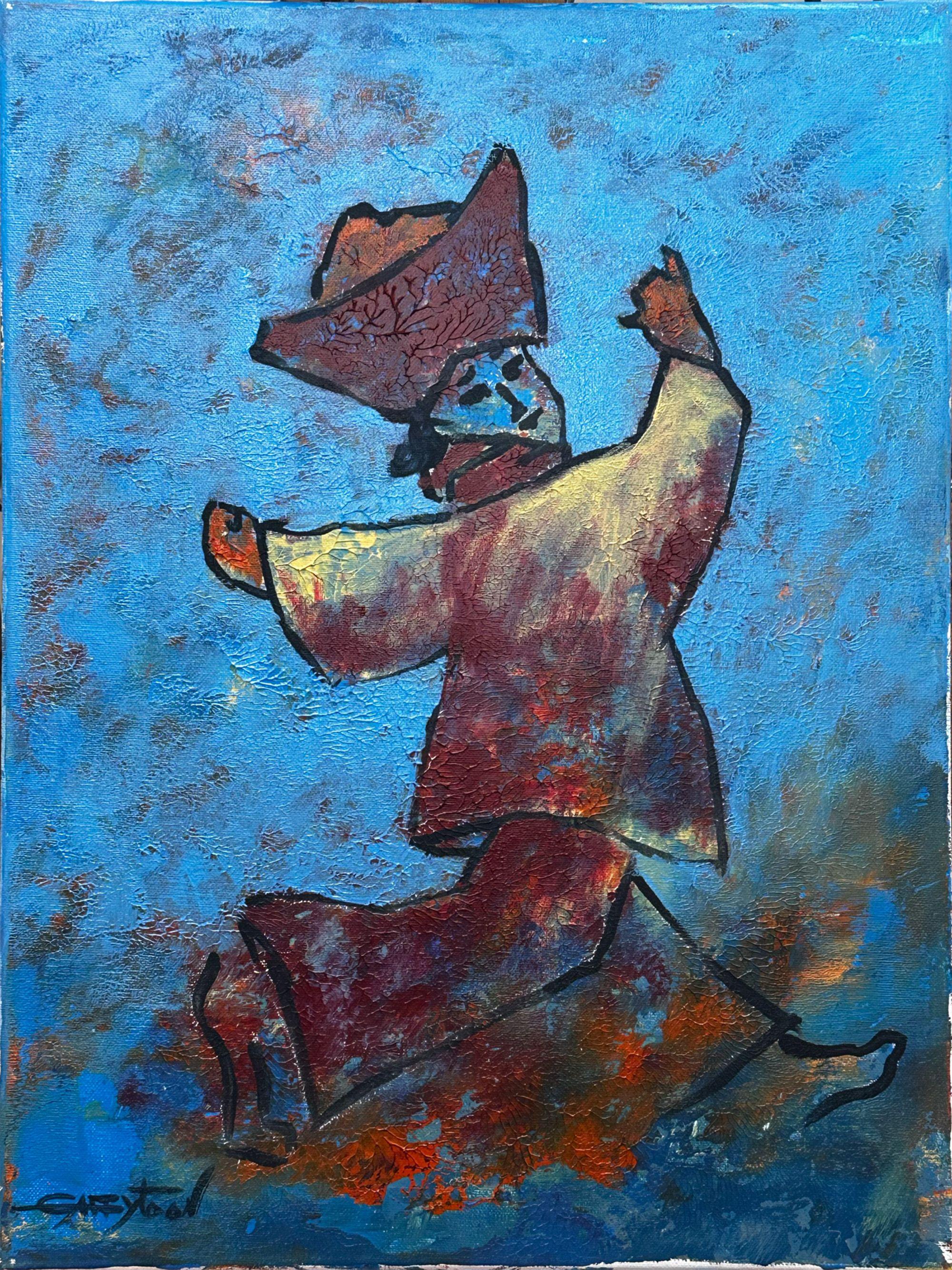 This painting is ready to hang: I've attached the wire to the back, and this canvas goes as is, no frame needed (unless you want it)    Something cute and funny sometimes I see on my underpainting. Sometimes I need more time, sometimes less to see