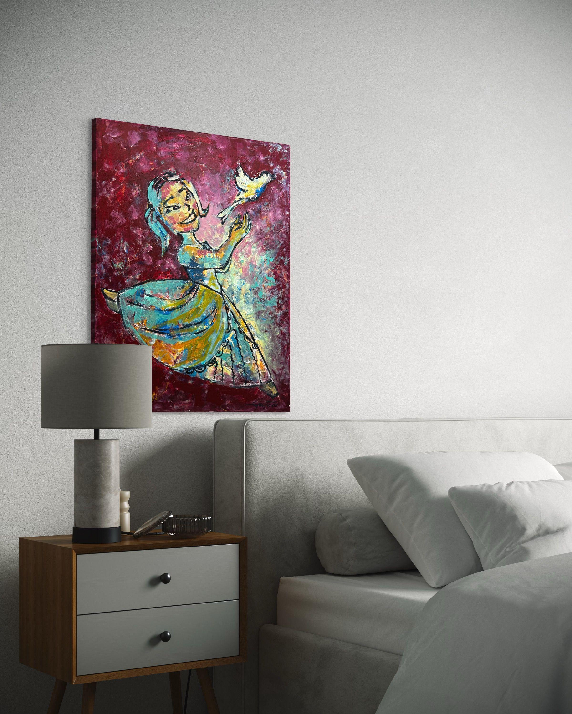 Taube Frieden, Gemälde, Acryl auf Leinwand (Zeitgenössisch), Painting, von Gabriella DeLamater