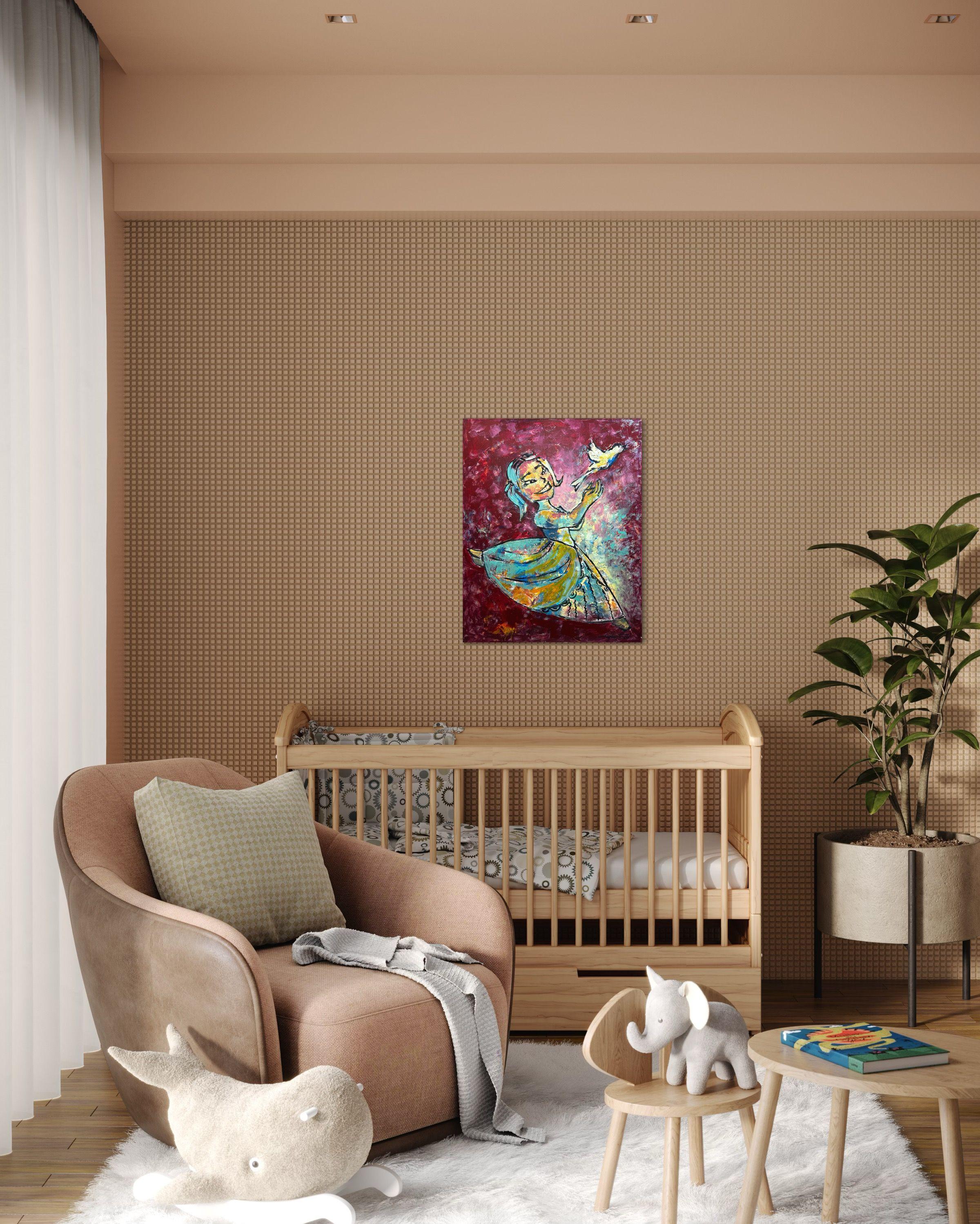 Taube Frieden, Gemälde, Acryl auf Leinwand im Angebot 1