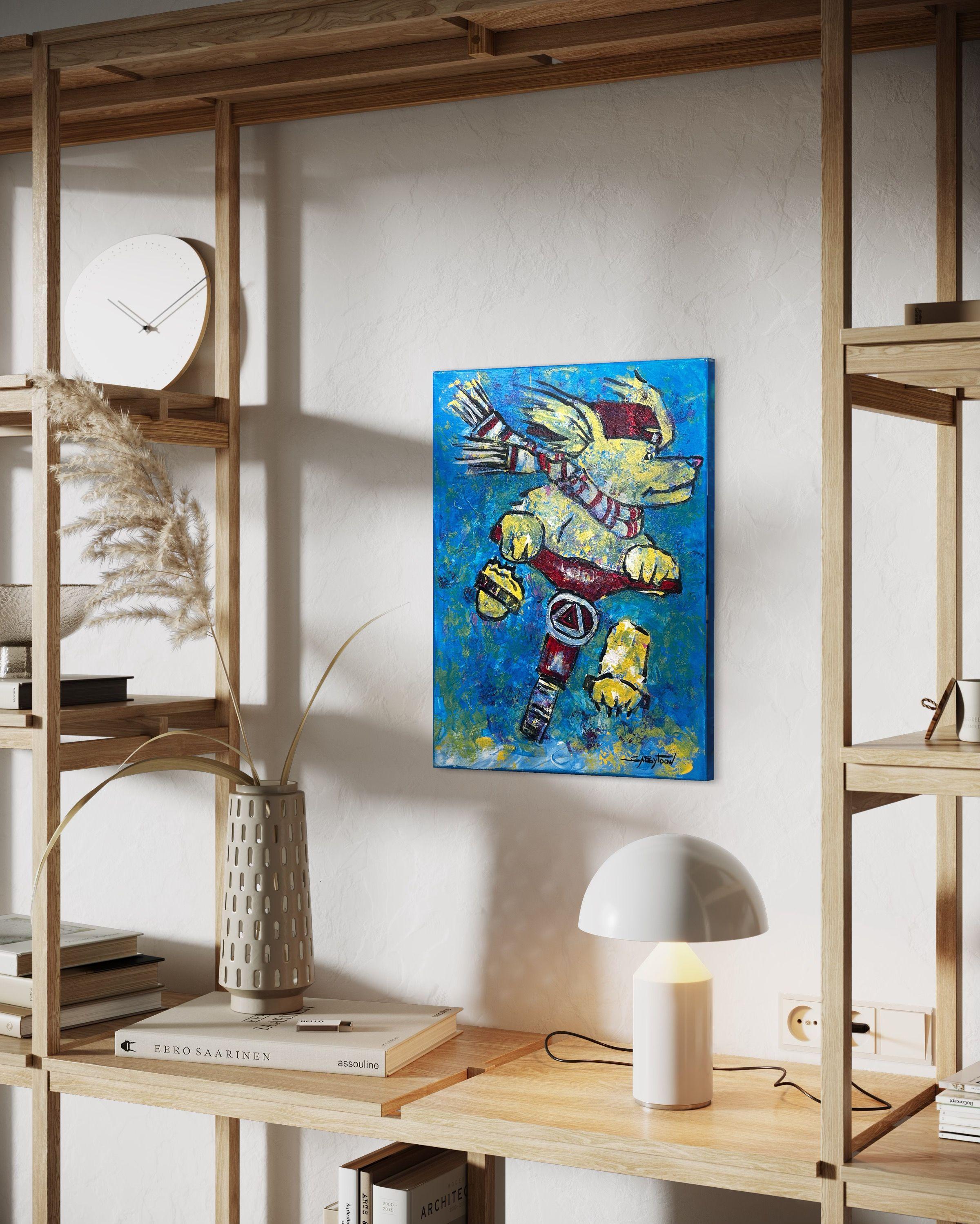 Fast Ride, Painting, Acrylic on Canvas For Sale 2