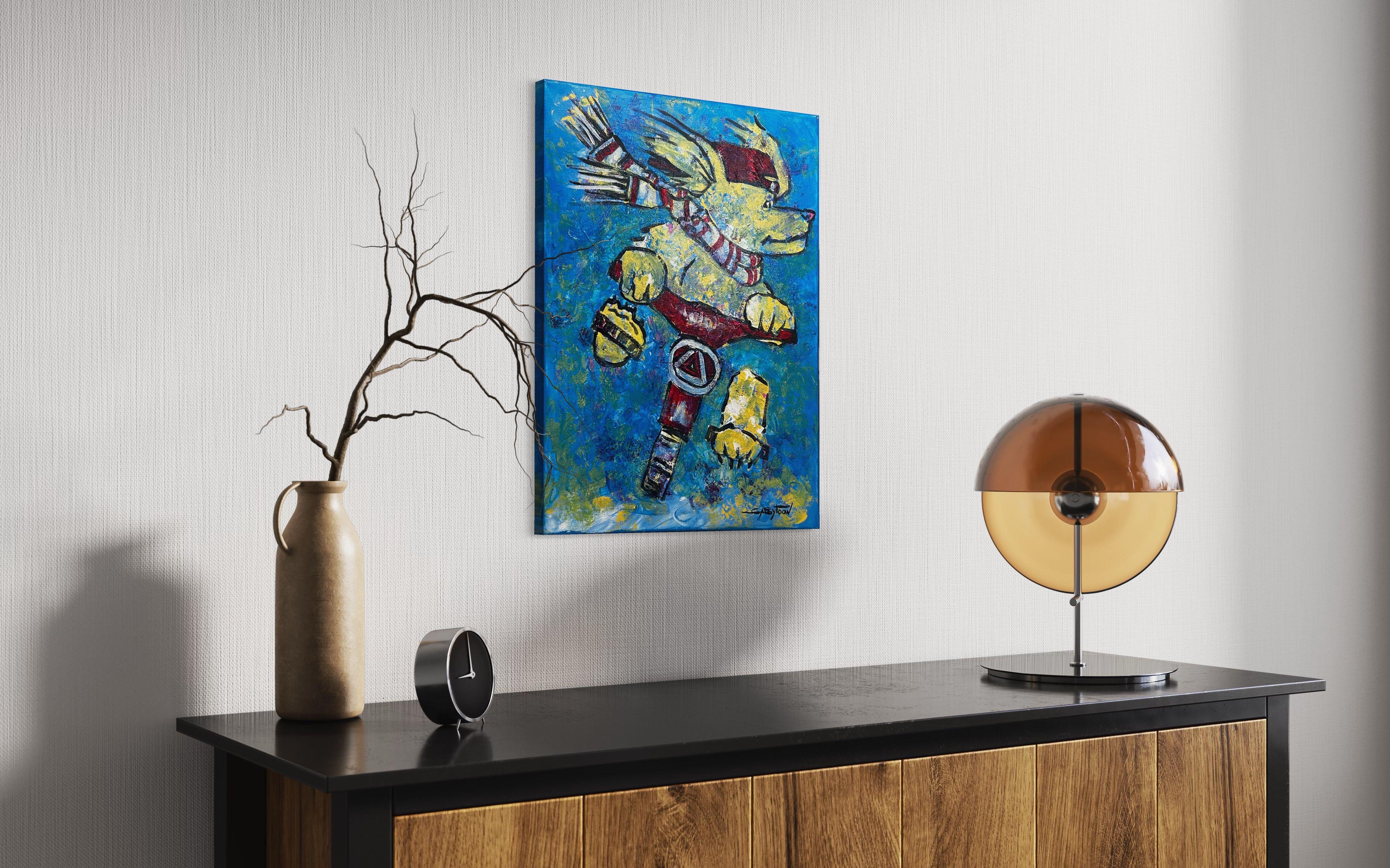 Fast Ride, Painting, Acrylic on Canvas For Sale 4