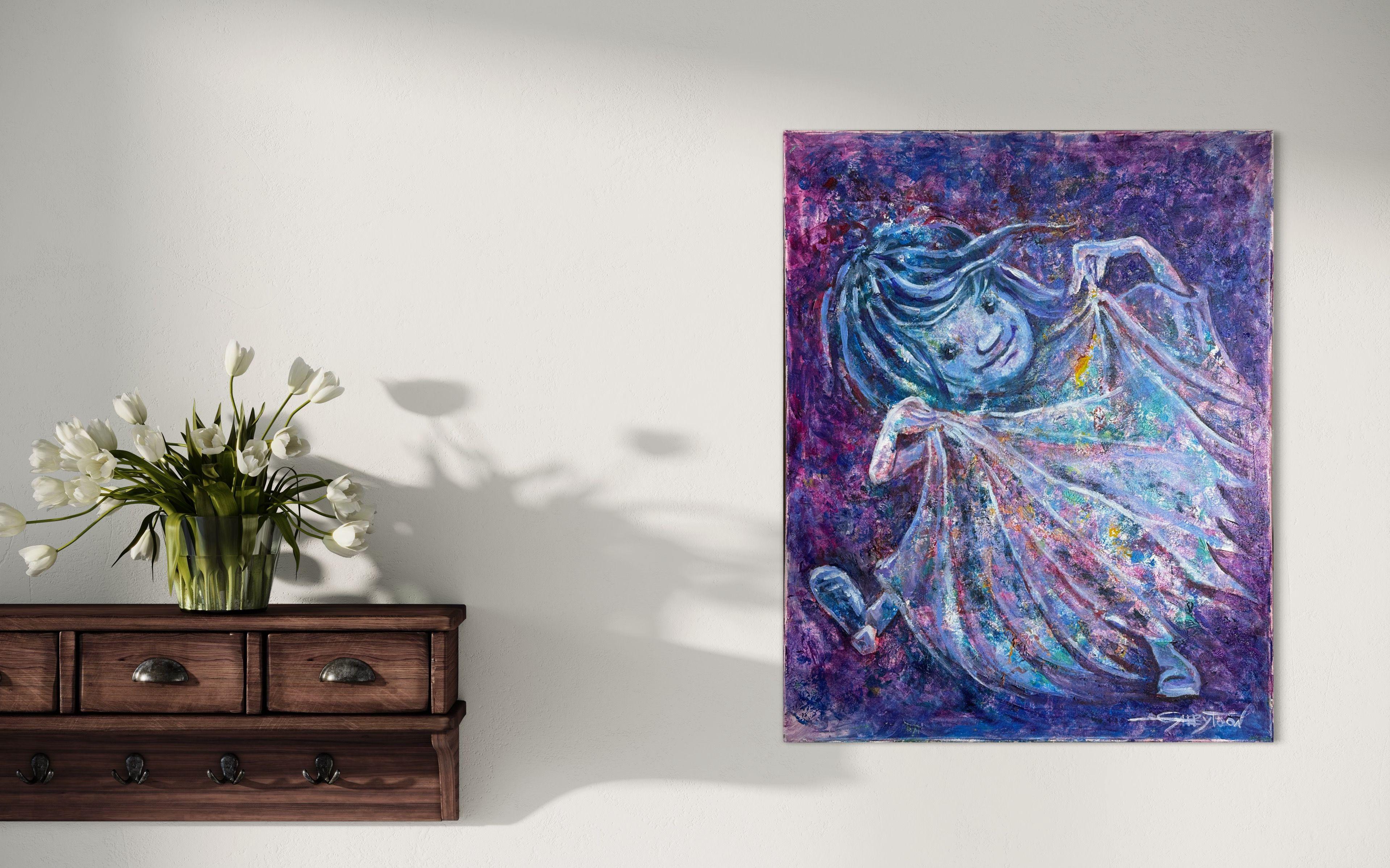 Happy Dancer, Gemälde, Acryl auf Leinwand im Angebot 1