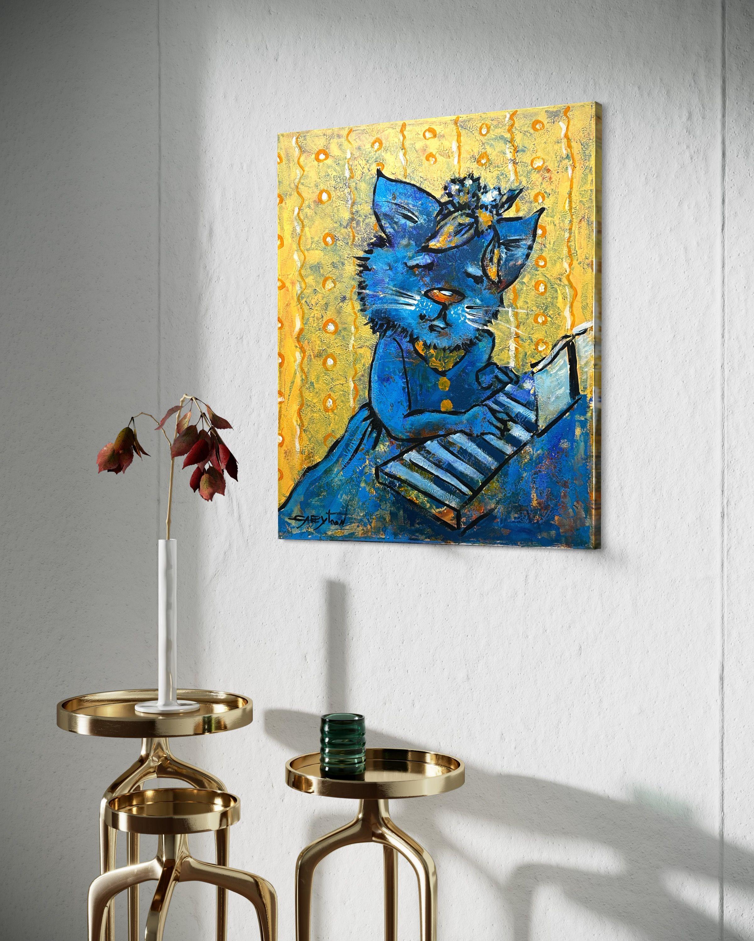 Musicista, Pittura, Acrilico su tela - Painting Contemporaneo di Gabriella DeLamater