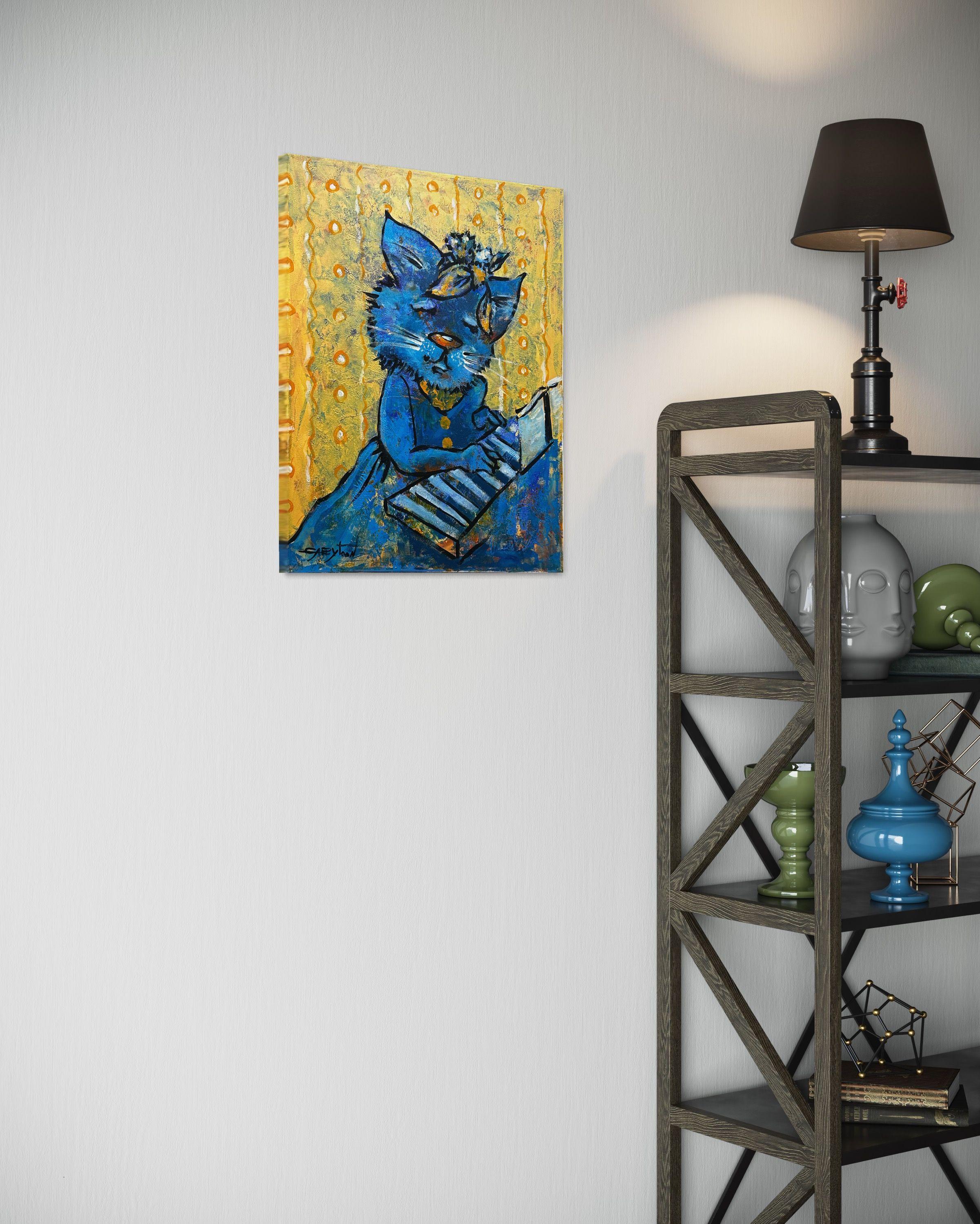 Musicista, Pittura, Acrilico su tela in vendita 2