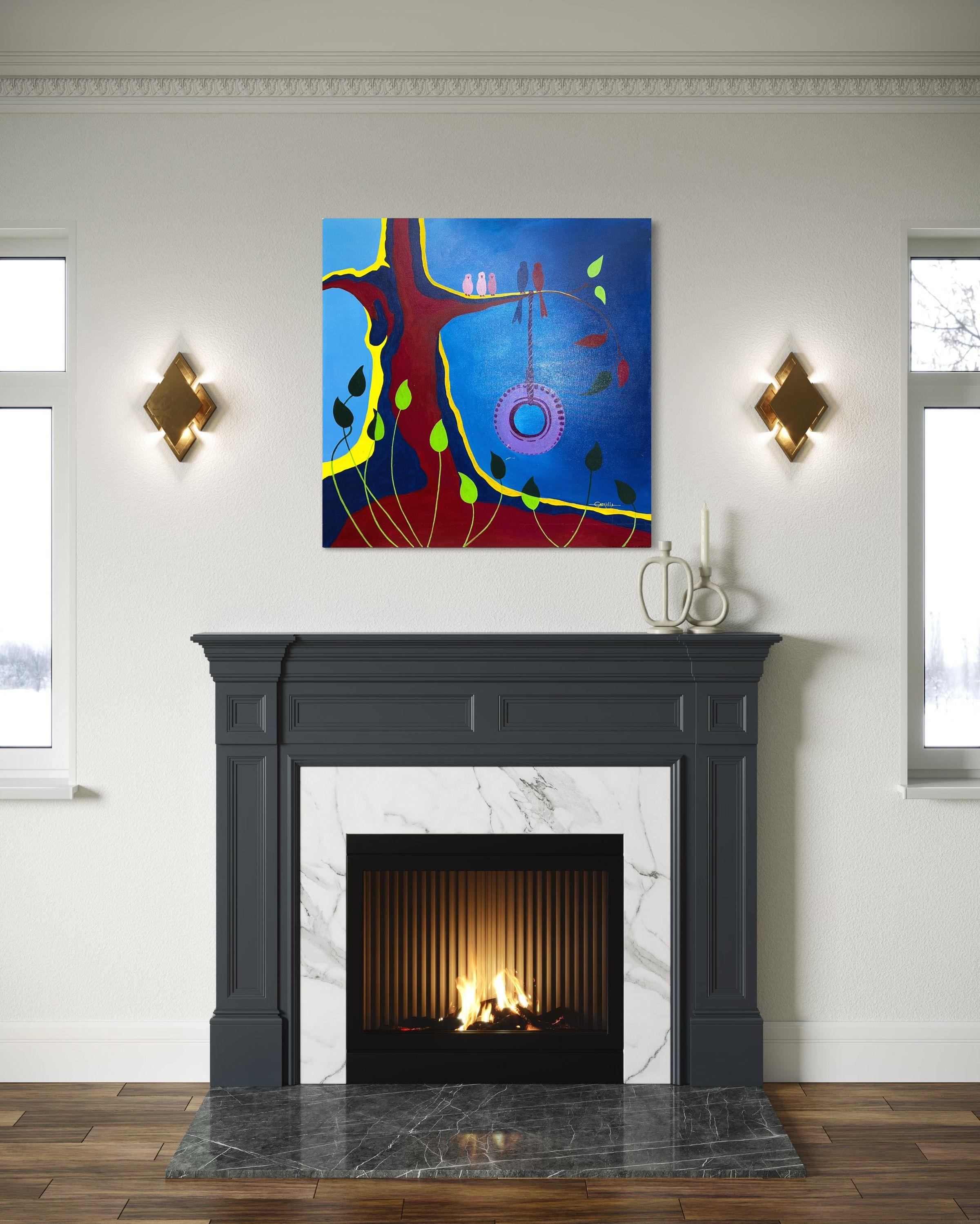 Swing, Gemälde, Acryl auf Leinwand (Zeitgenössisch), Painting, von Gabriella DeLamater