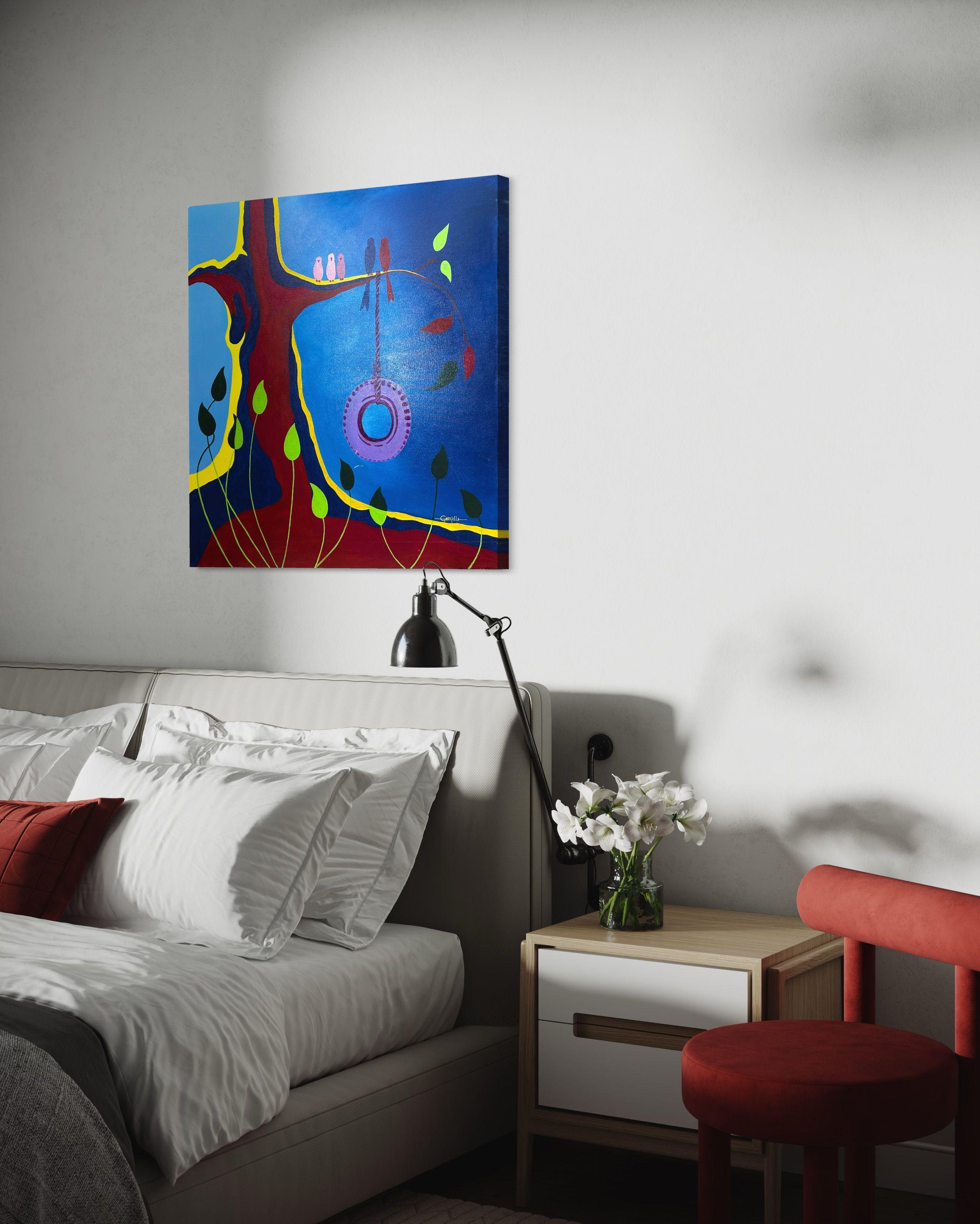 Swing, Gemälde, Acryl auf Leinwand im Angebot 1