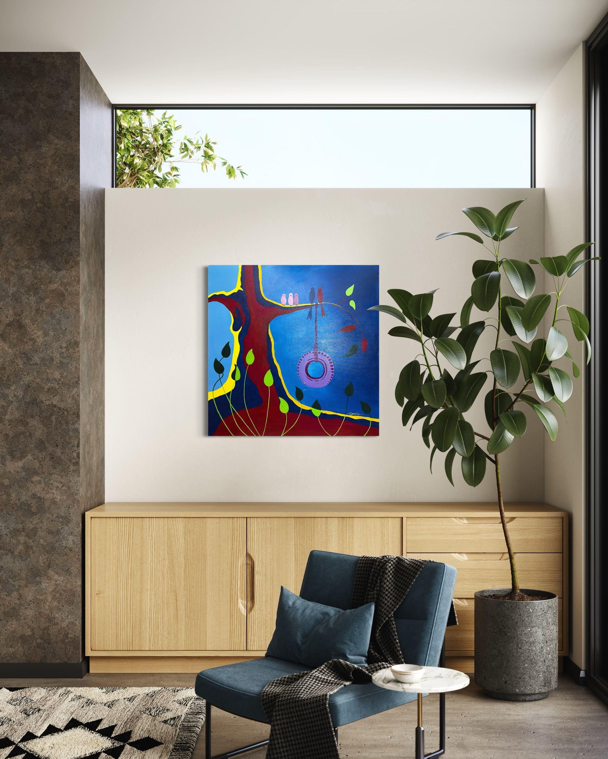 Swing, Gemälde, Acryl auf Leinwand im Angebot 2