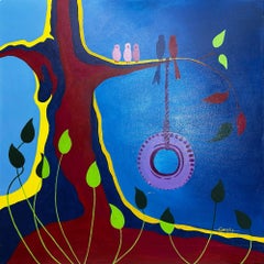 Swing, Painting, Acrylic on Canvas