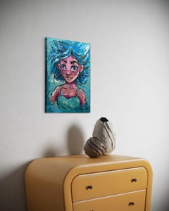 Teenager, Painting, Acrylic on Canvas