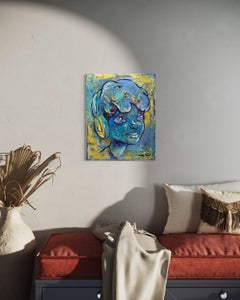 Teenager, Painting, Acrylic on Canvas