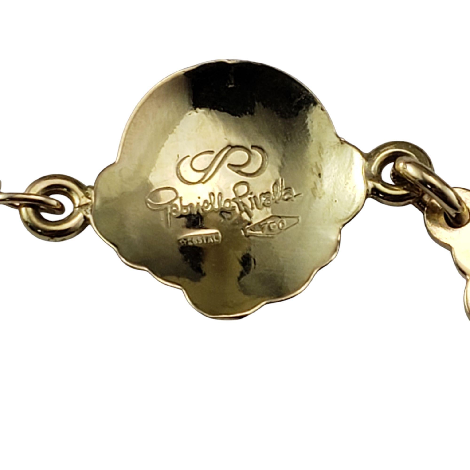 Gabriella Rivalta 18 Karat Yellow Gold Man in the Moon Bracelet #21349 For Sale 1