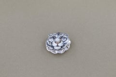 Gabriella Rivalta 18kt White Gold Snow Tiger Brooch with Diamonds, Italy
