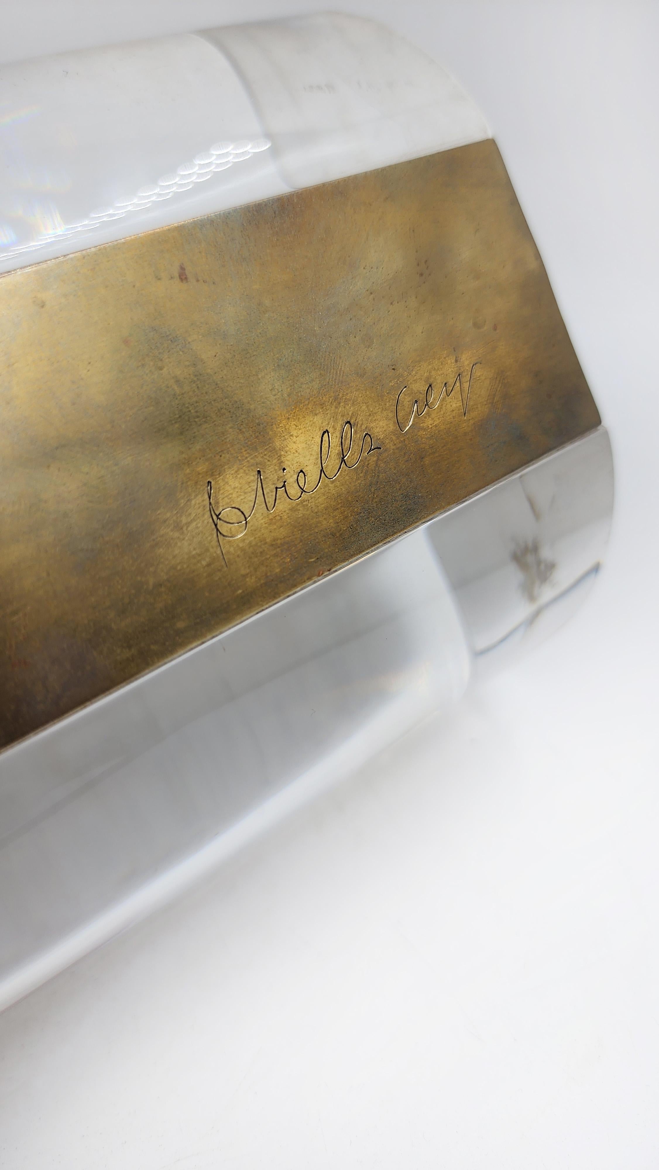 Italian Gabrielle Crespi's acrylic box from the 1970s For Sale