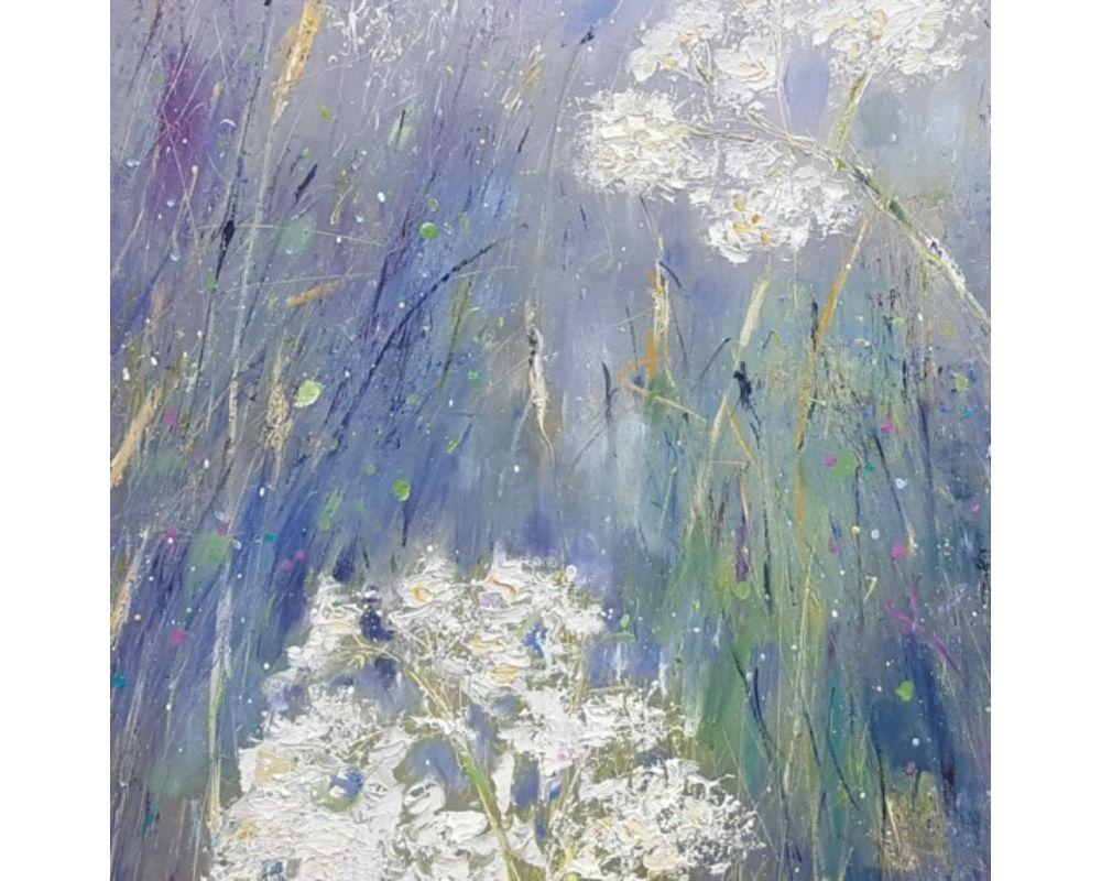 Early Morning Dew with Oil Paint on Canvas, Painting by Libbi Gooch For Sale 1