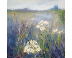 Early Morning Dew with Oil Paint on Canvas, Painting by Libbi Gooch
