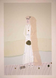 Vintage The Bride - Lithograph by Gabrijel Stupika -1980s