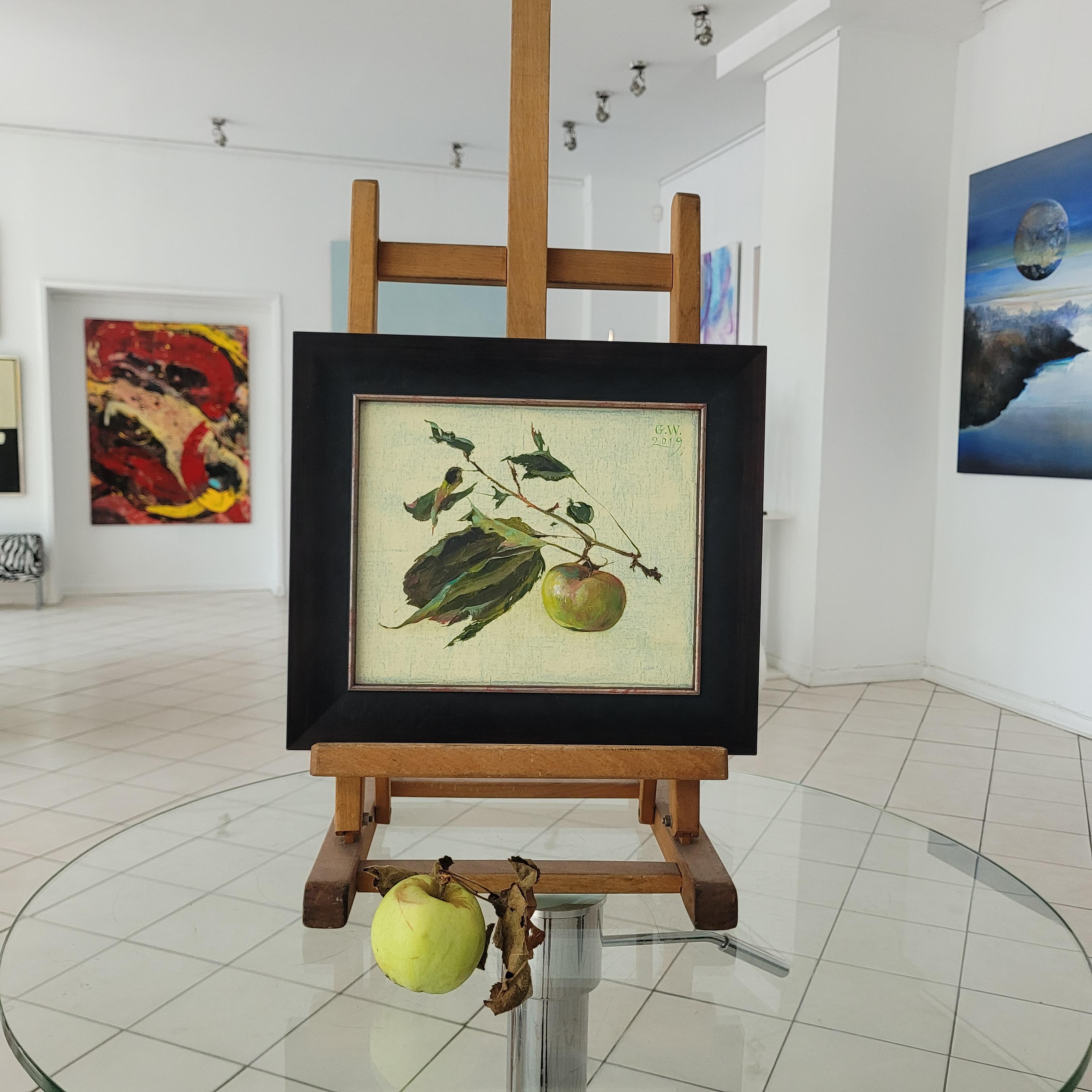 Apple tree twig- Realistic Figurative Still life Oil Painting, Polish art 5