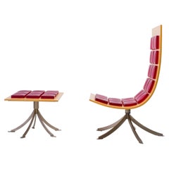 Gaby Fois Dorell "Voyager" Lounge Chair and Footstool