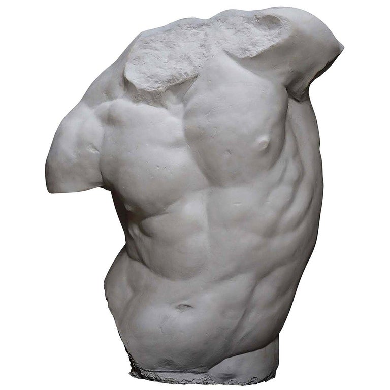 Gaddi Torso Plaster Sculpture For Sale at 1stDibs