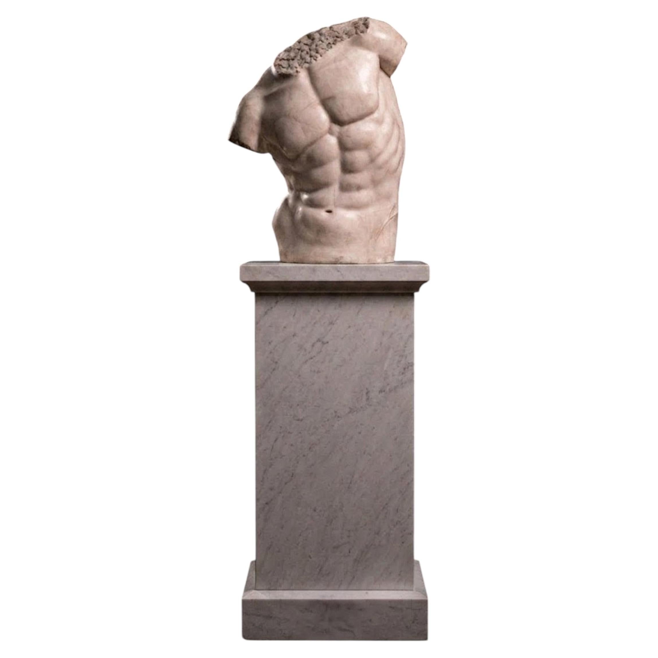 Torso in marmo bianco Gaddi in vendita