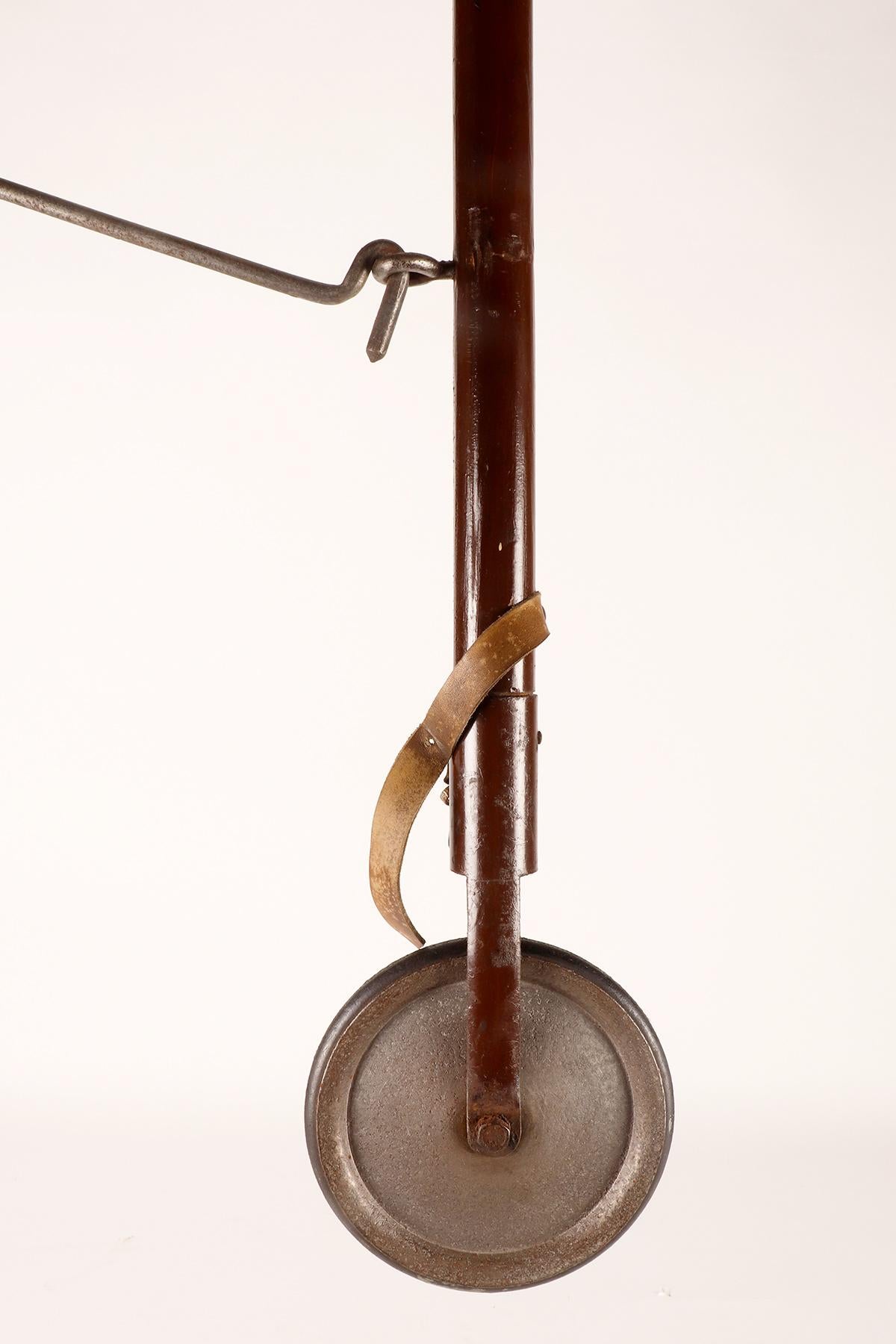 20th Century Gadget-system walking stick with bag holder function, Germany, 1920s. For Sale