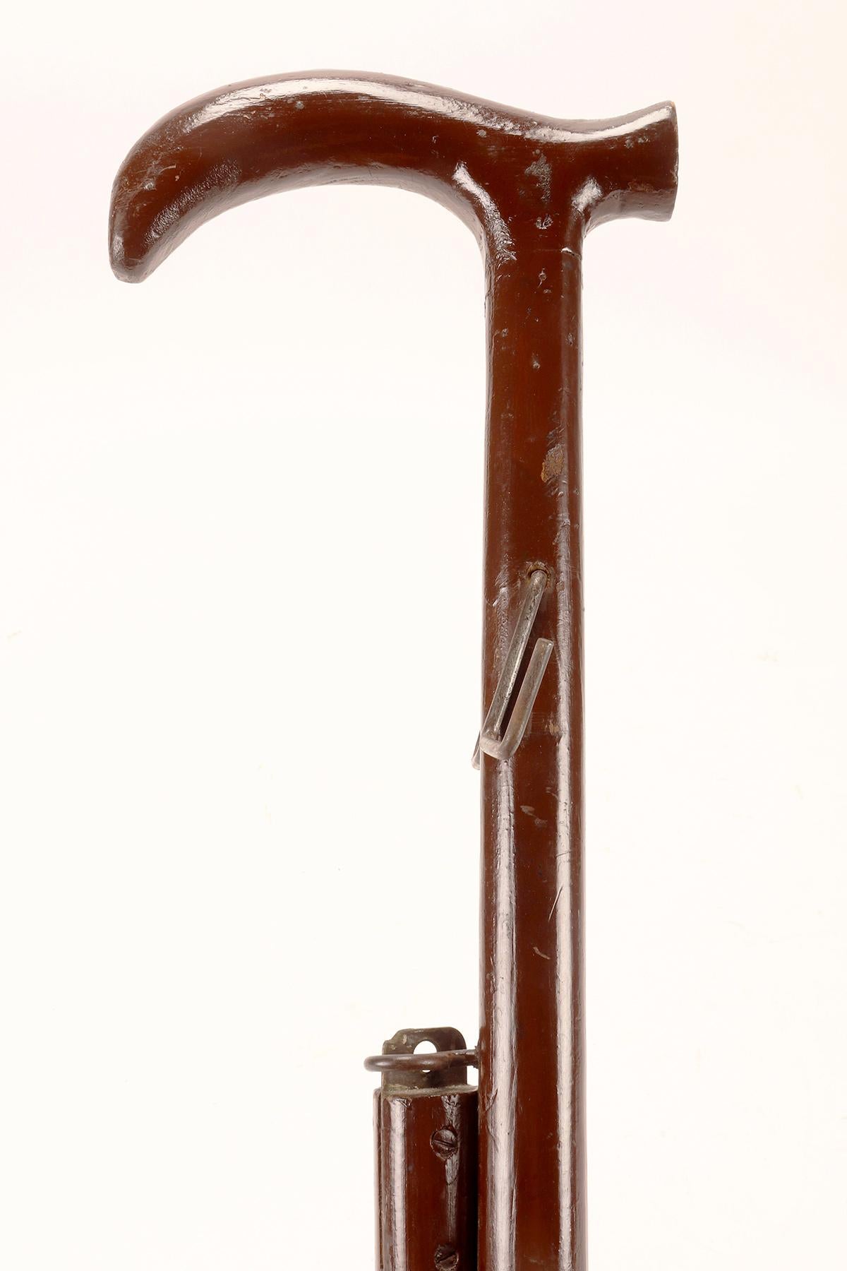 Gadget-system walking stick with bag holder function, Germany, 1920s. 2