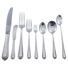 Gadroon by International Sterling Silver Flatware Set 8 Service 70 Pieces Dinner