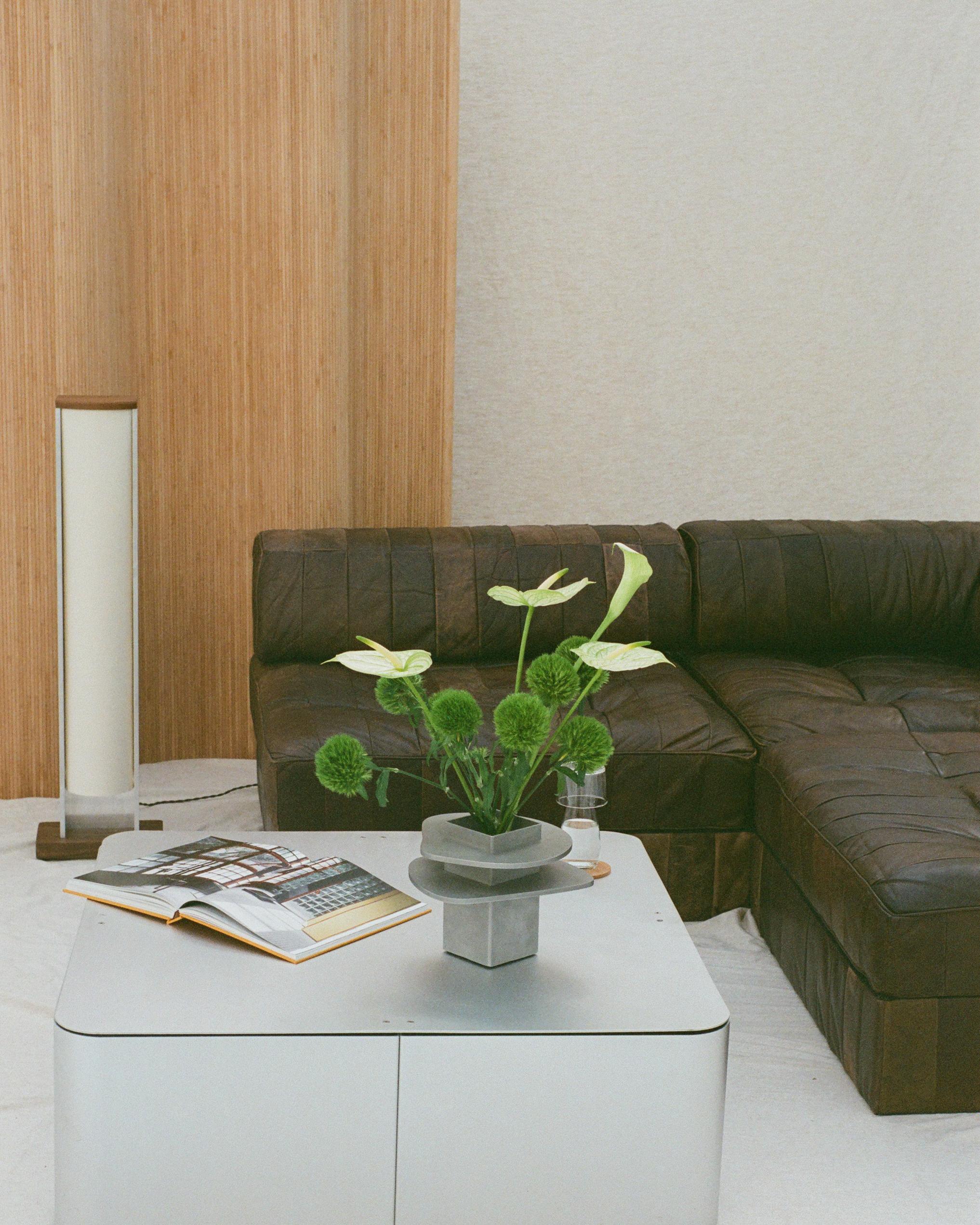 Industrial Gadroon Coffee Table For Sale