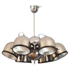 Gae Aulenti. 70s chandelier from the Sistema Trepiu' series. Stilnovo production