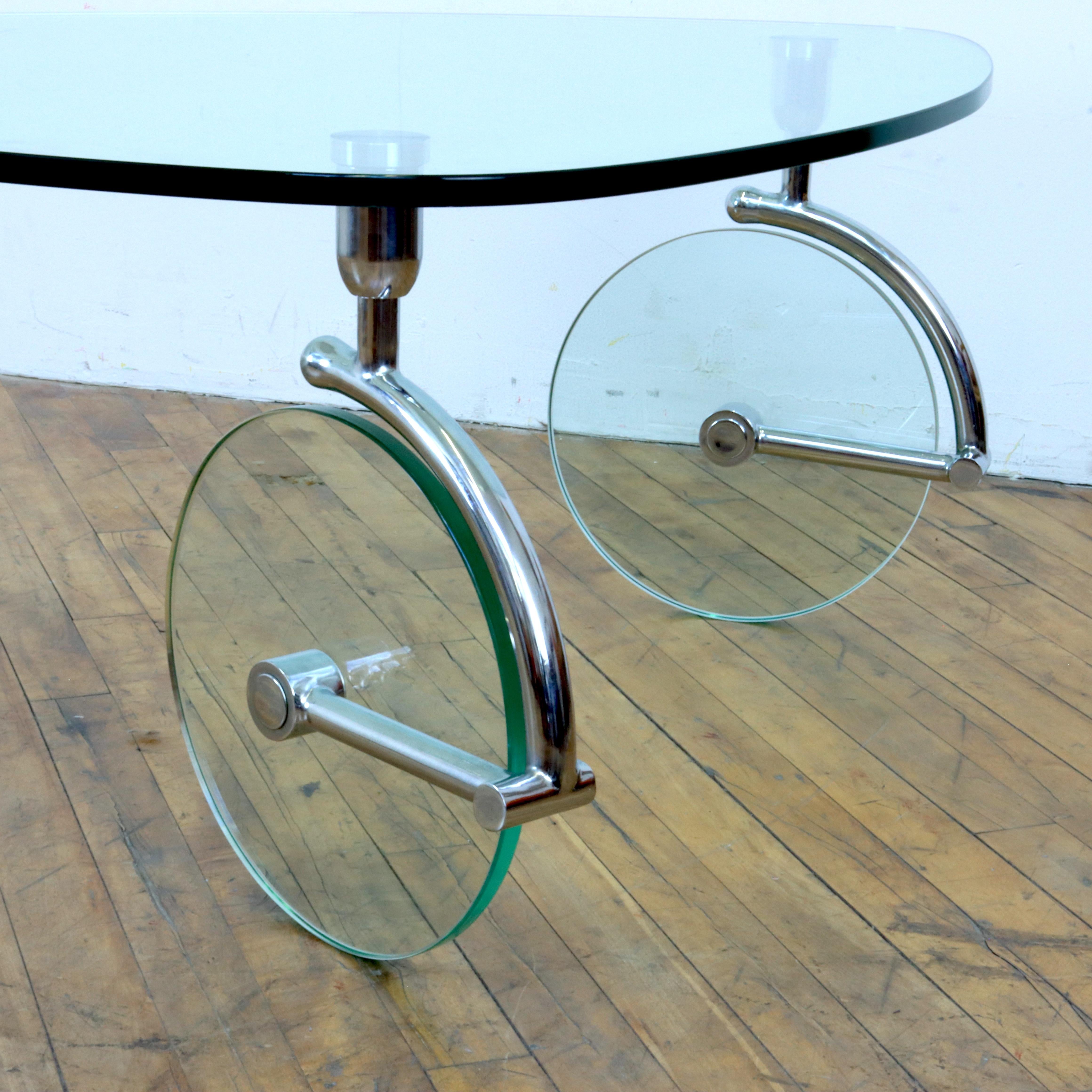 Glass Coffee Table After Gae Aulenti  2