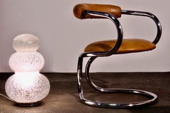 Gae Aulenti Attributed Mushroom/UFO Murano Glass Floor Lamp, Murano Italy 1970s