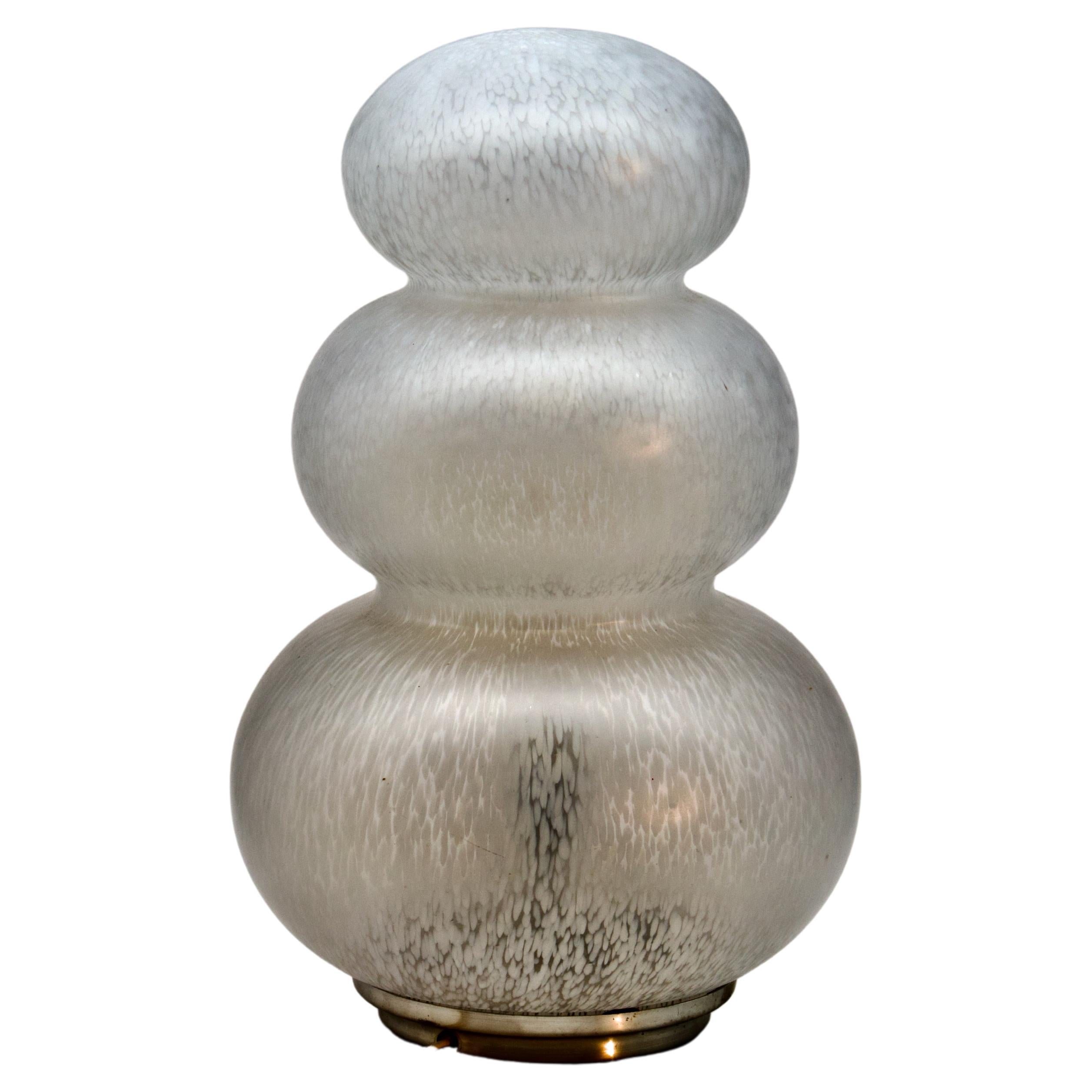 Gae Aulenti Attributed Mushroom/UFO Murano Glass Floor Lamp, Murano Italy 1970s