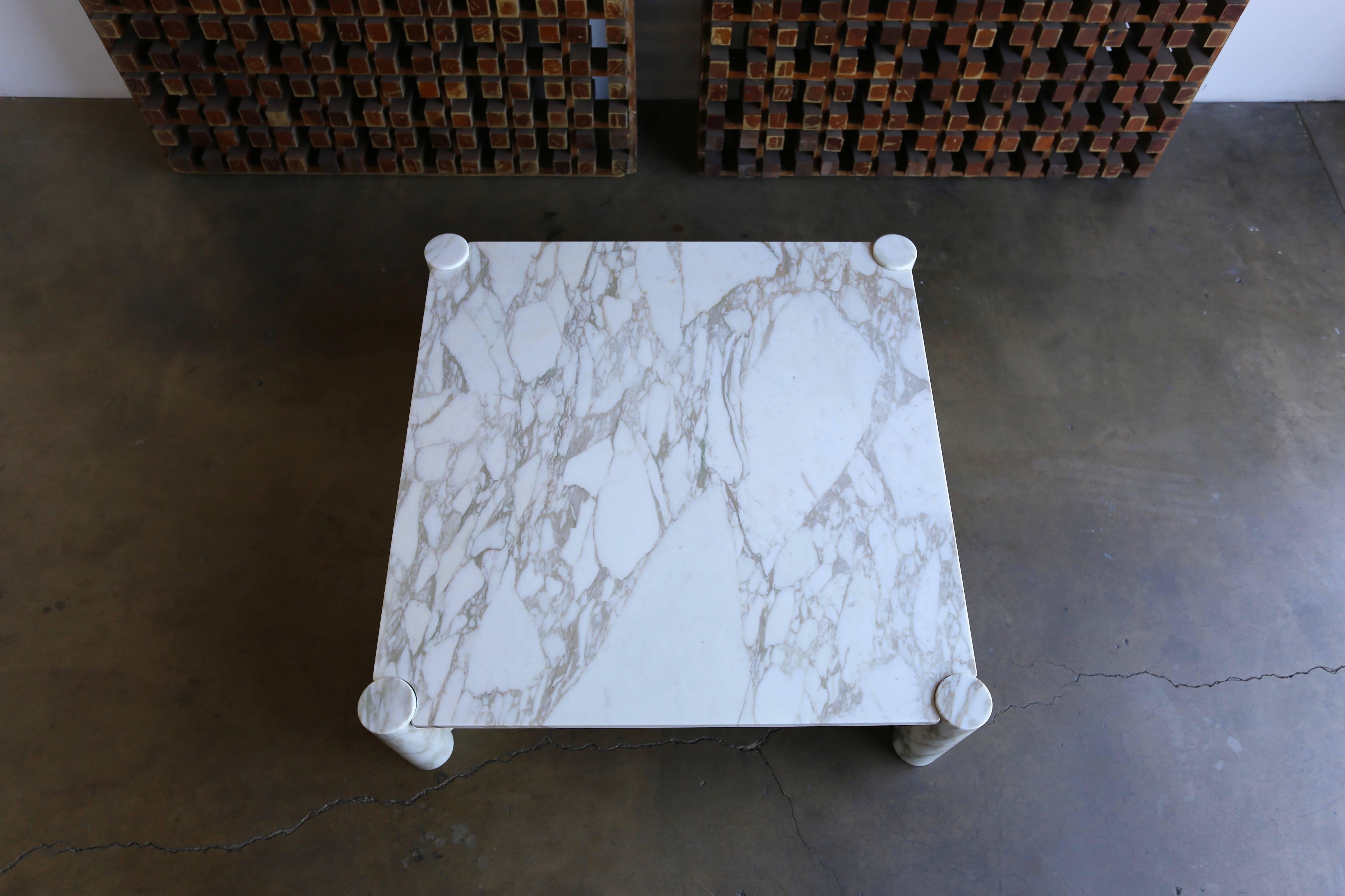 20th Century Gae Aulenti Calacatta Marble Jumbo Table