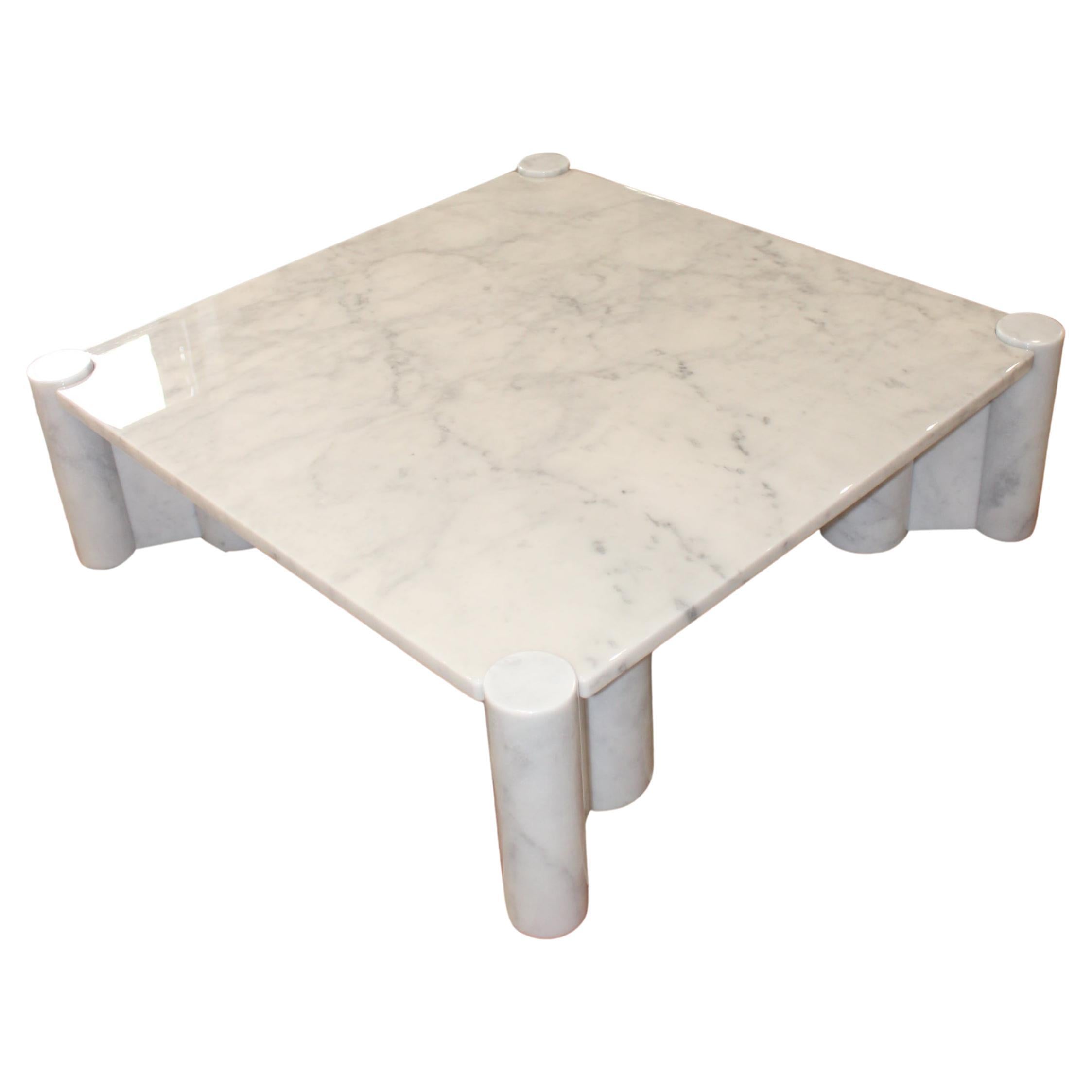 Gae Aulenti Carrara Marble Jumbo Coffee Table for Knoll International