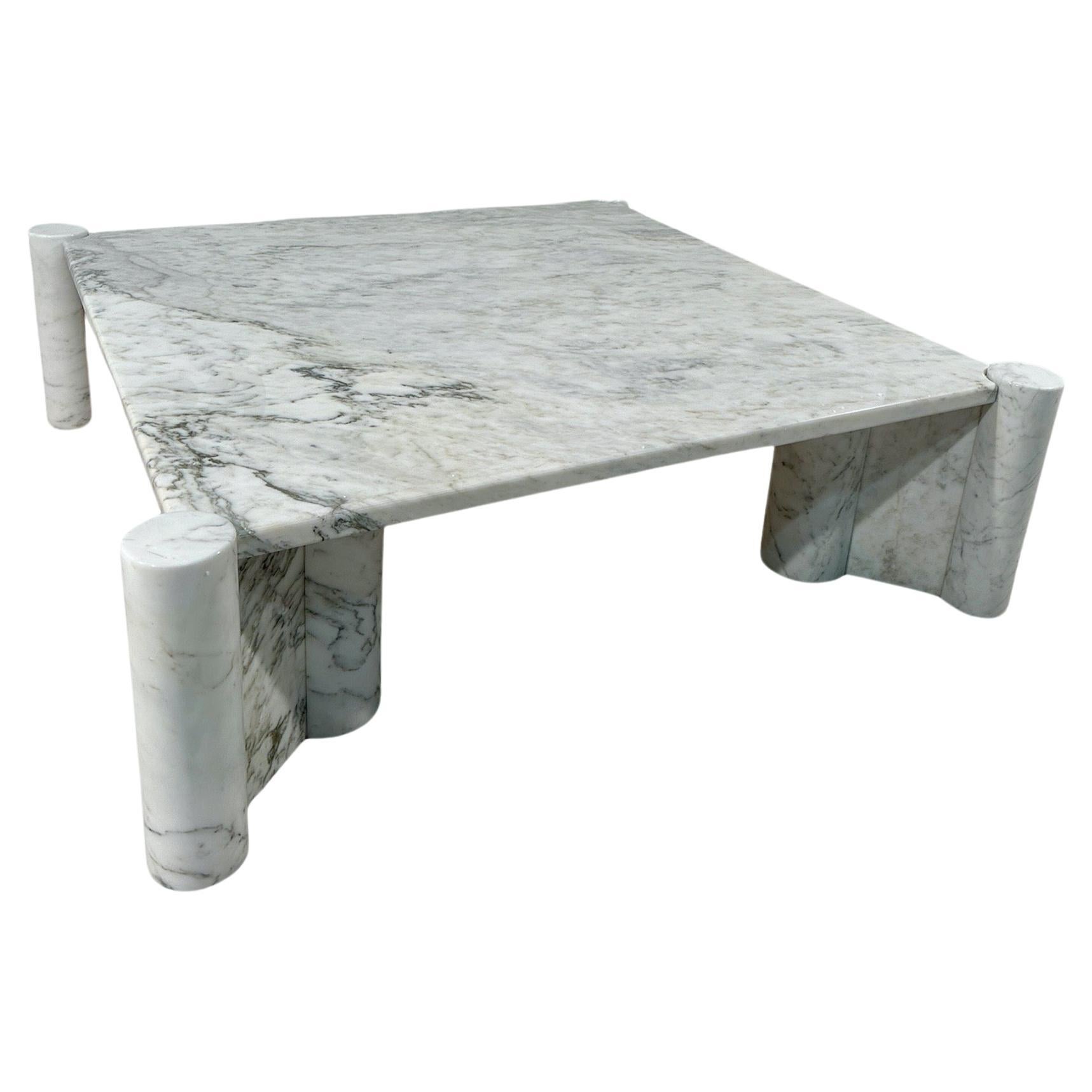 Gae Aulenti, Jumbo-Tisch aus Carrara-Marmor für Knoll International, Gae  1970 im Angebot