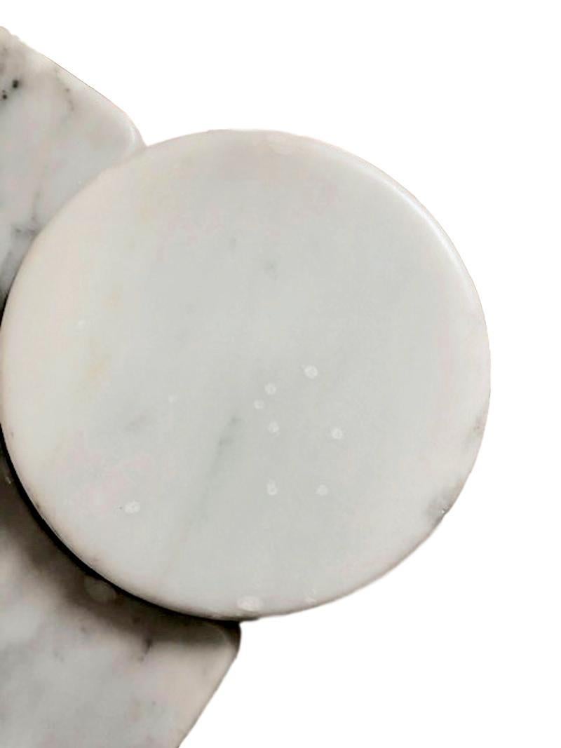 Gae Aulenti Jumbo Carrara Marble Table 6