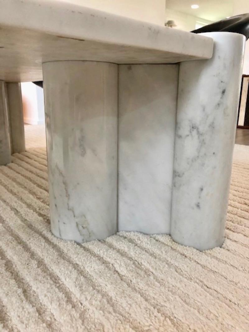 Gae Aulenti Jumbo Carrara Marble Table 2