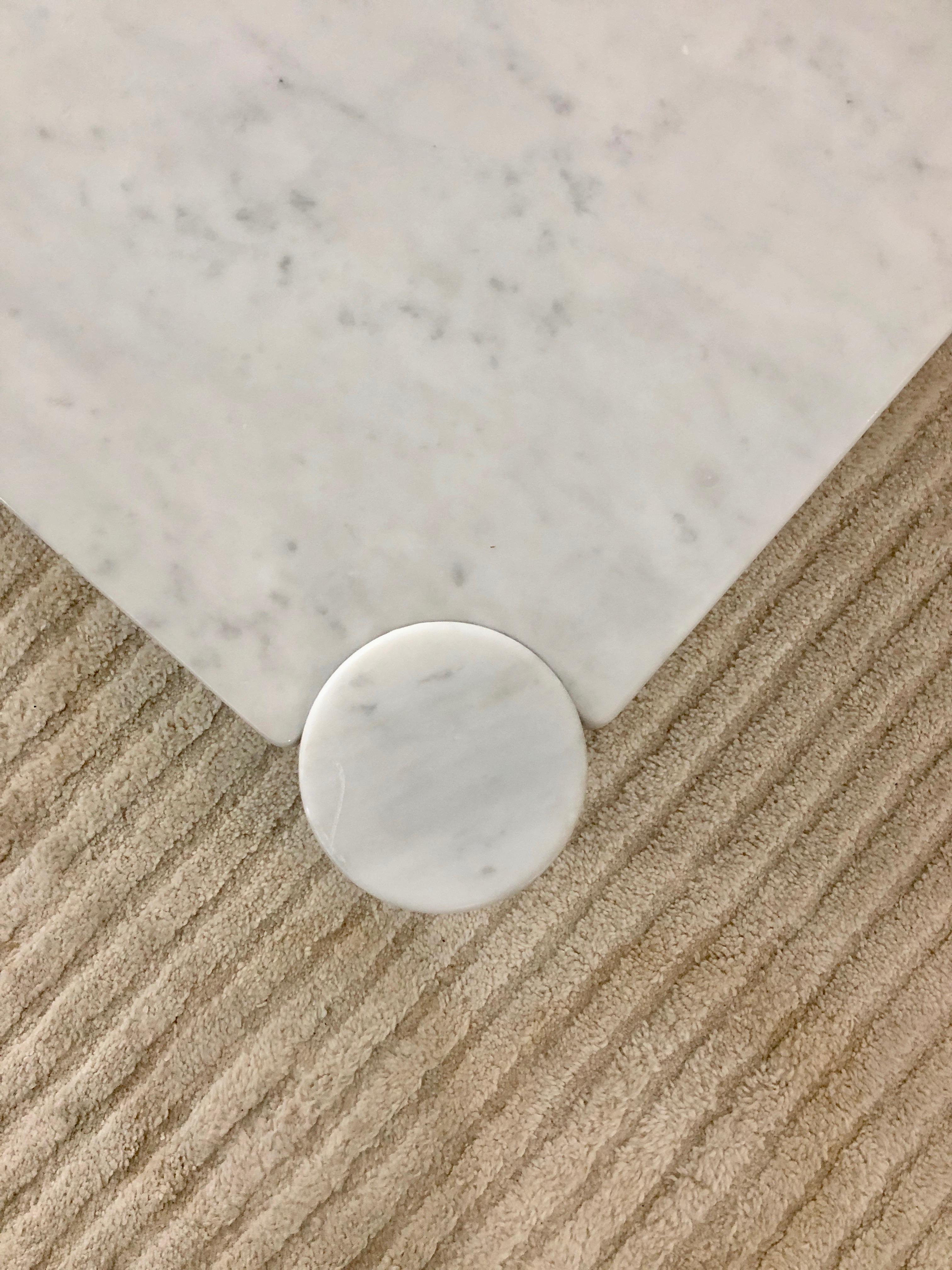Gae Aulenti Jumbo Carrara Marble Table 3
