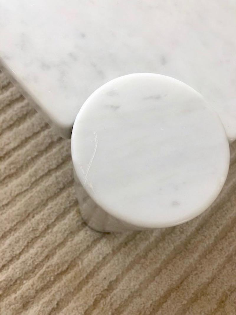 Gae Aulenti Jumbo Carrara Marble Table 4