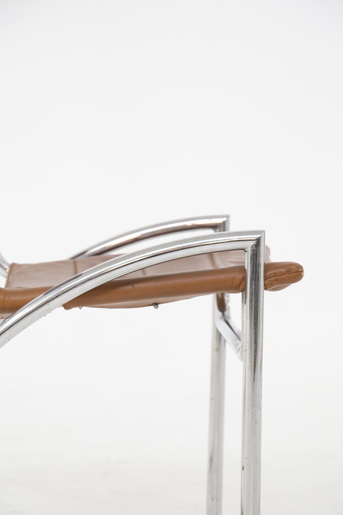 Gae Aulenti Chairs by Elam Model Lira Set of Four, Published 3