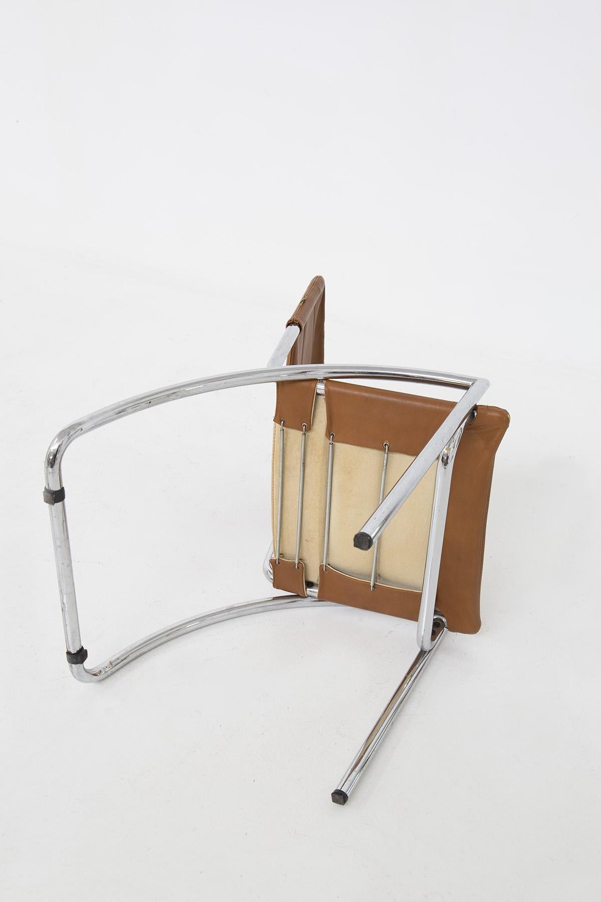 Gae Aulenti Chairs by Elam Model Lira Set of Four, Published 4