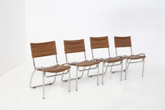 Gae Aulenti Chairs by Elam Model Lira Set of Four, Published