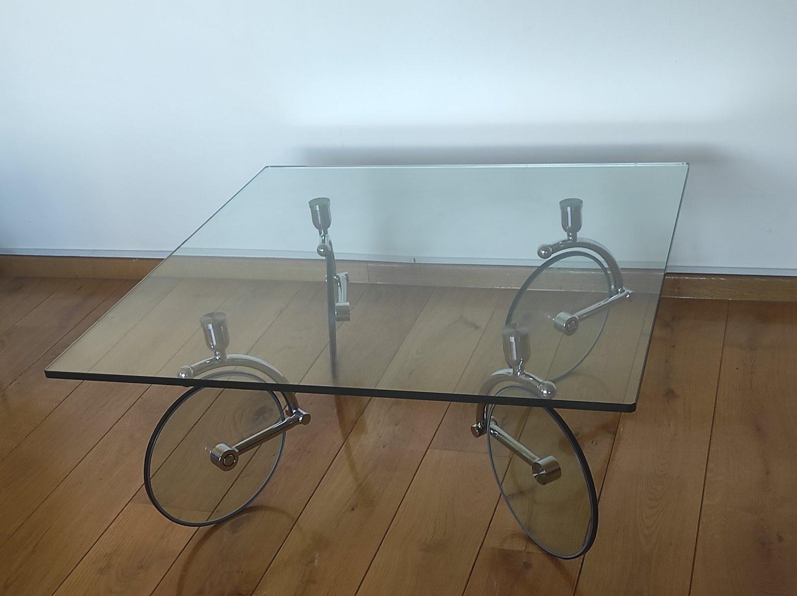 Gae Aulenti For Fontana Arte Bicycle Tour Coffee Table 4