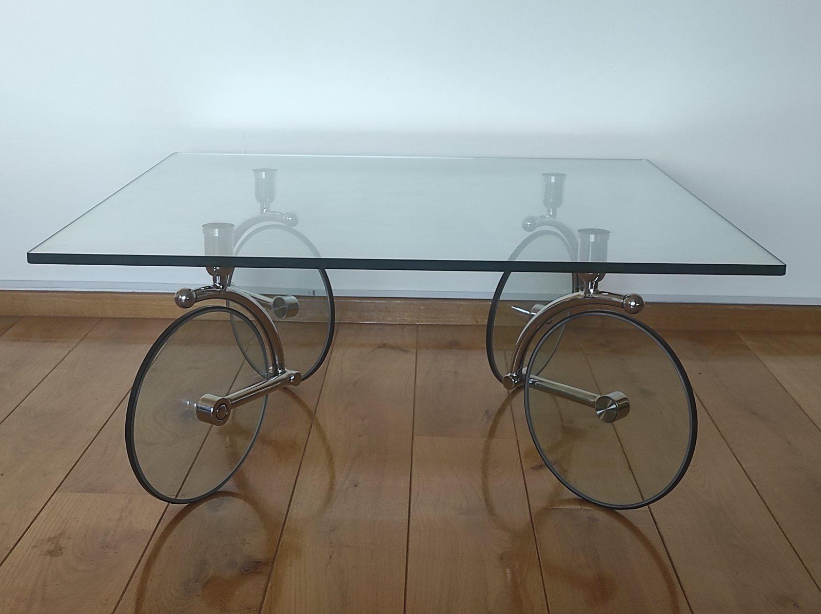 Gae Aulenti For Fontana Arte Bicycle Tour Coffee Table 2