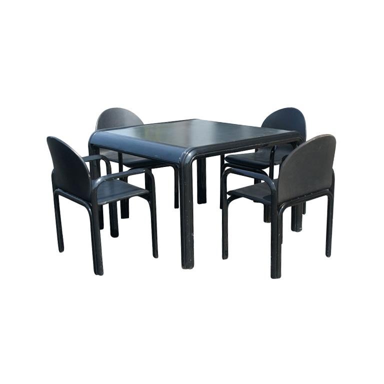 Gae Aulenti For Knoll Dining Table And Four Chairs