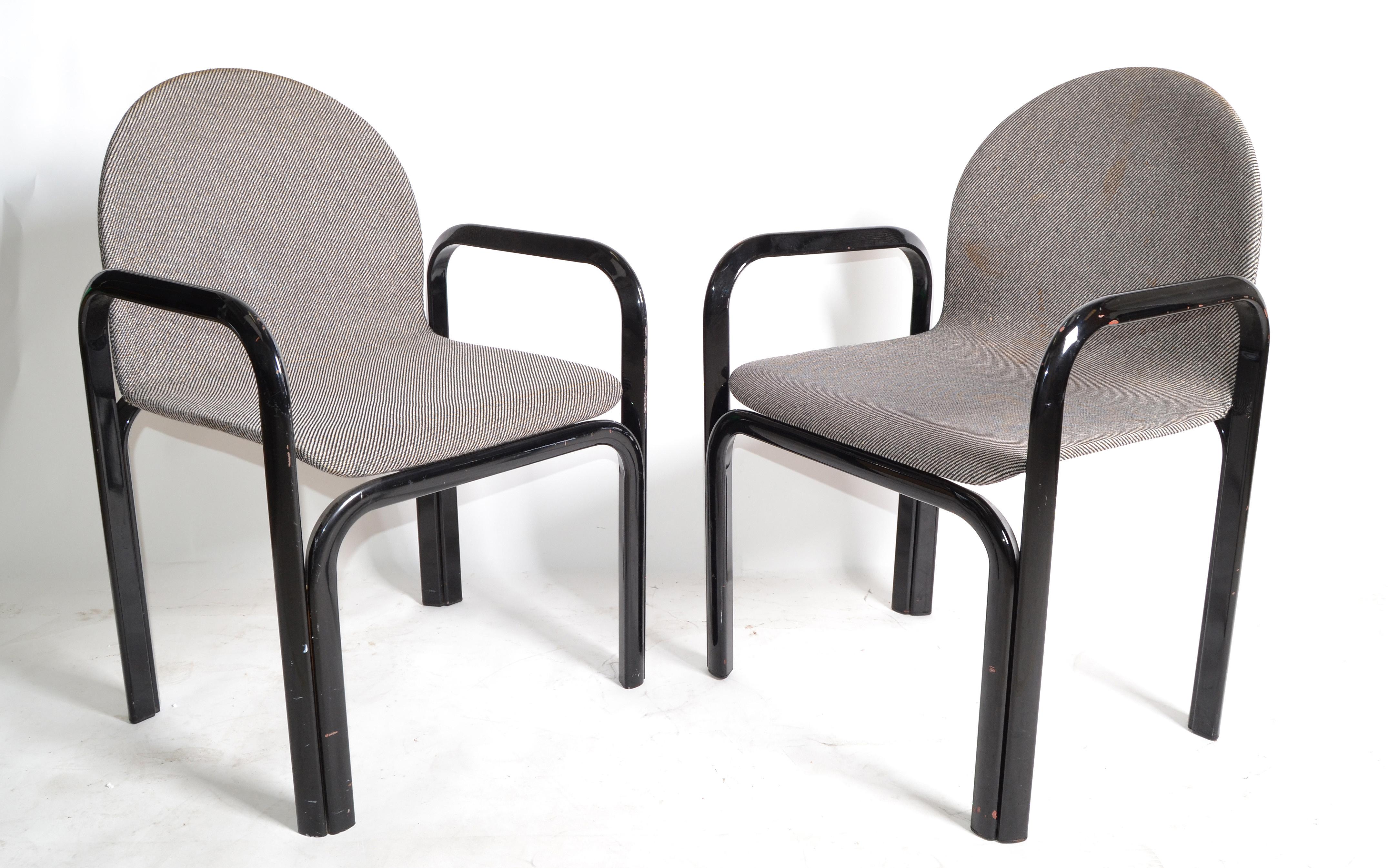 American Gae Aulenti for Knoll International Armchairs Mid-Century Modern 1975, Pair For Sale