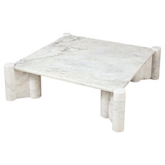 Gae Aulenti für Knoll 'Jumbo' Couchtisch aus Carrara-Marmor, Italien, um 1964