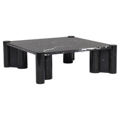 Gae Aulenti for Knoll ‘Jumbo’ Coffee Table in Nero Marquina Black Marble, Italy 