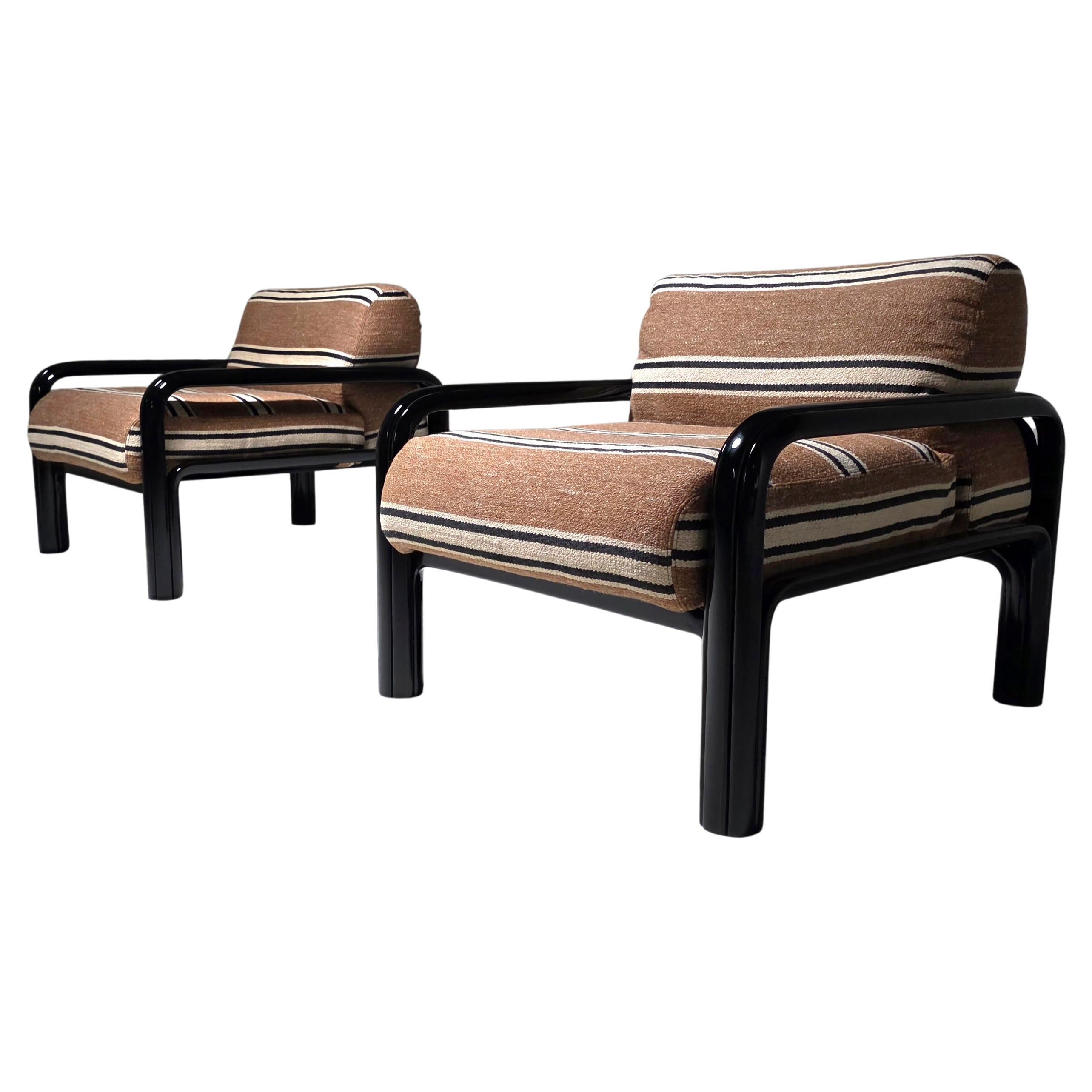 Gae Aulenti for Knoll, Pair of Model 54 Lounge Chairs, Italy, 1975